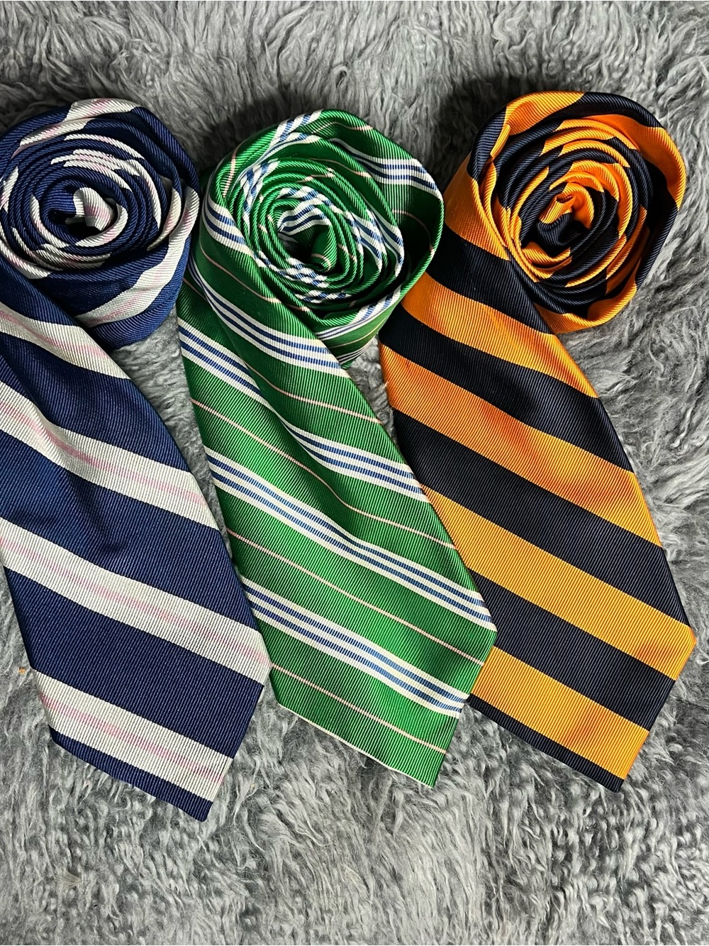 Striped J. Crew Silk Neck Ties